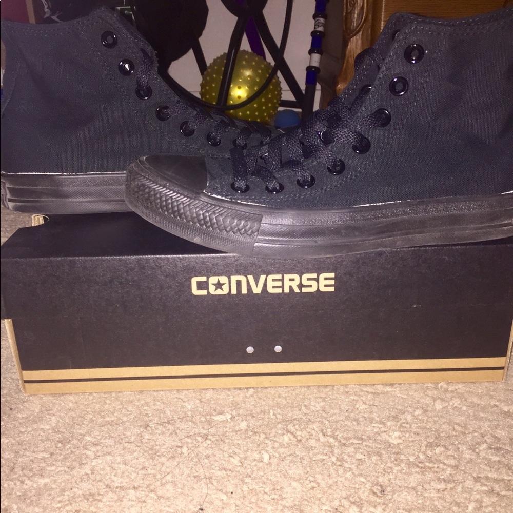 Converse unisex all black high-top Chuck Taylor’s